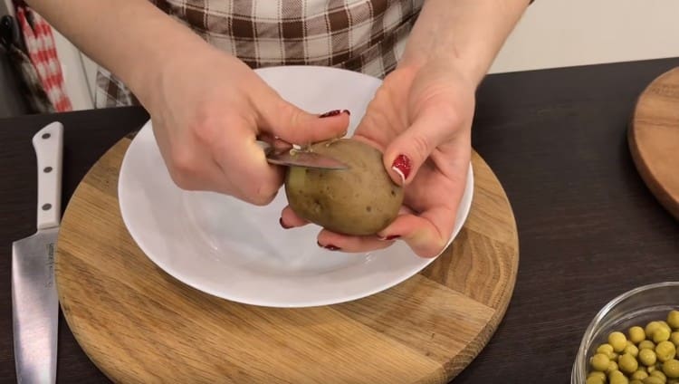 Обелете сварените зеленчуци.