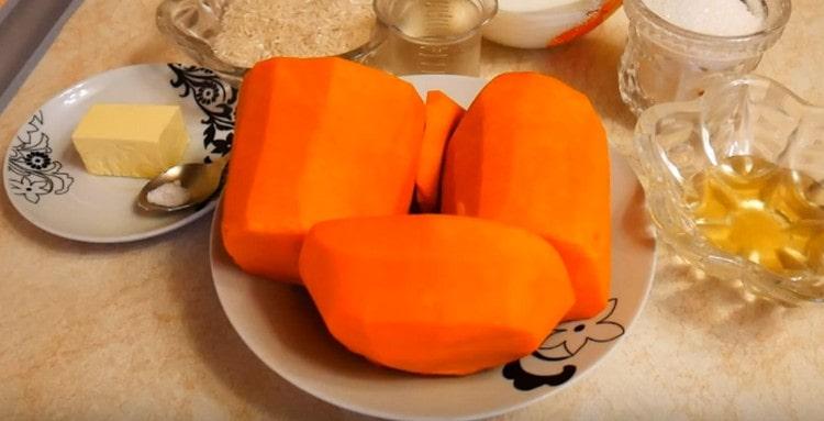 Обелете тиквата.