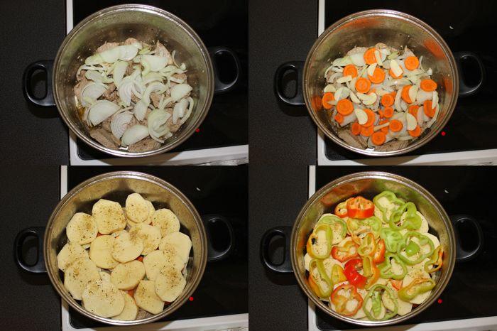 Întindem ceapa, morcovii, usturoiul, cartofii, ardeii