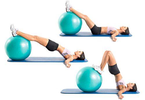 Exercices de fesses Fitball