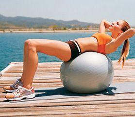 Ejercicios de fitball en la prensa