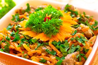 Salată de ficat cu morcovi