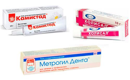 Gely na ošetření dásní