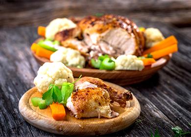 Pui la cuptor cu legume