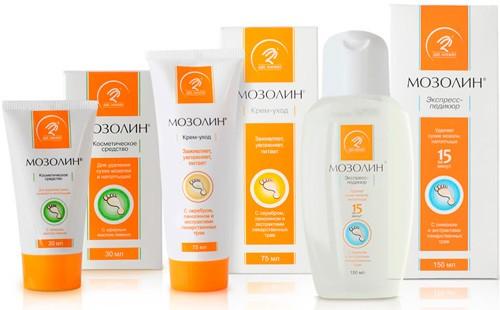 Línea de productos de pedicura express Mozolin