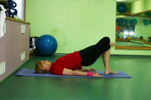 Exercițiu jumătate pod, poziția 2