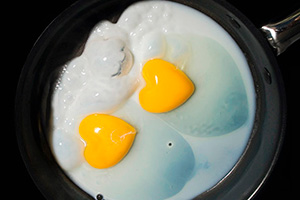 Ouă prăjite cu kefir