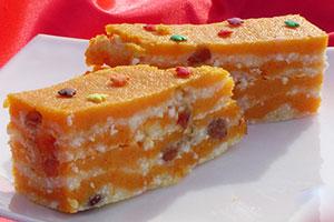 Касерола с извара, тиква и ябълки