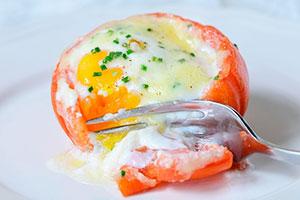 Ardei dulce ouă prăjite