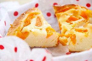 Cassola amb quallada d'albercocs secs