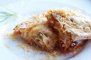 Casserole de fromage avec pommes de terre Lavash