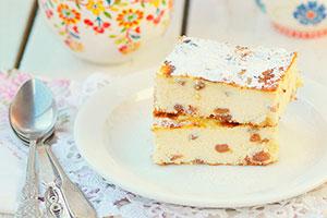 Casserole de fromage doux aux raisins