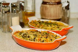 Casserole de fromage en forme d'orange