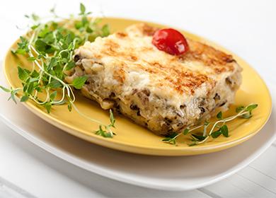 Caserola de cartofi cu ciuperci