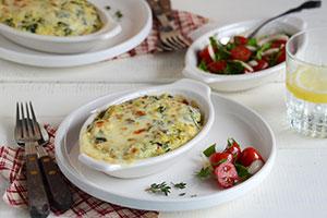 Cassola de boletes d'espinacs