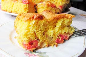 Charlotte aux fraises et pommes