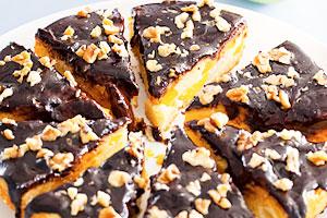 Charlotte med chokolade