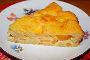 Rebanada de Charlotte con calabaza