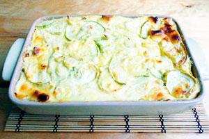 Zucchini casserole na may patatas