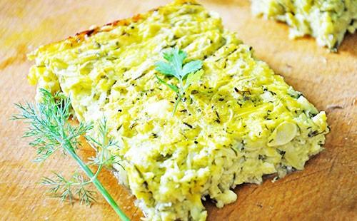 Felie de caserolă de dovlecei