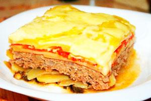 Cassola de patata amb carn