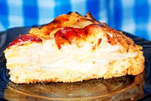 Charlotte cu mere pe kefir