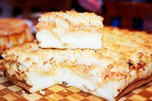 Charlotte cu brânză de căsuță