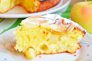 Mannik cu cascaval si mere