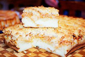 Charlotte cu umplutură de caș