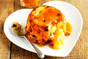 Charlotte v mikrovlnné troubě s banány