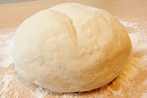 Pâte à l'eau avec de l'huile végétale