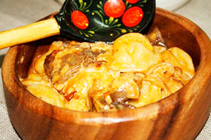 Кнедли с кайма и гъби