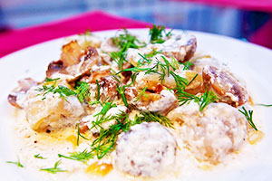 Galuste cu ciuperci și brânză