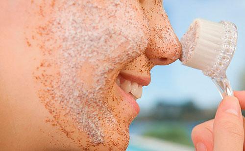 Gommage à la brosse