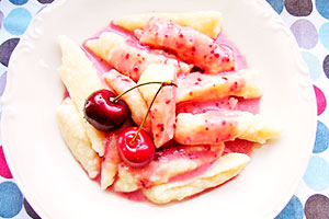 Gălbenușuri leneșe cu vișine