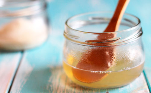 Mascarilla de gelatina con leche