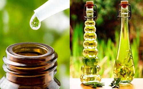 Une goutte d'huile de camphre