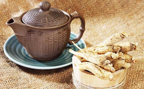 Bouillon de racine de ginseng