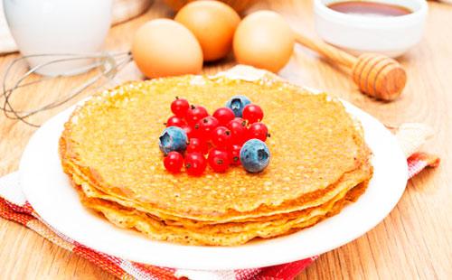 Clătite cu kefir și lapte