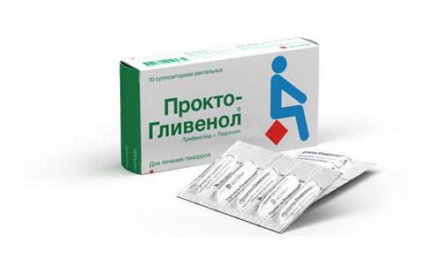 Emballage de bougies Procto-Glivenol