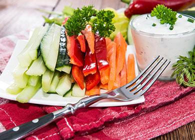 Légumes sur une assiette