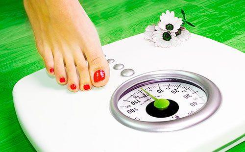 Jambe sur la balance