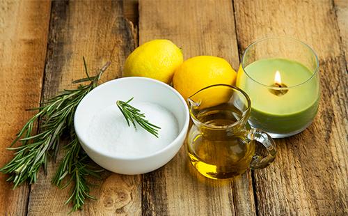 Crème, huile d'olive, citrons