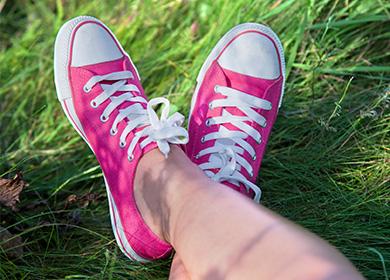 Rosa Turnschuhe