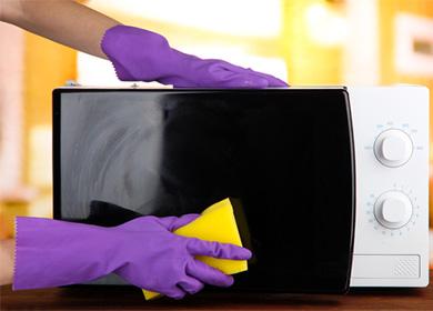 Nettoyage au micro-ondes