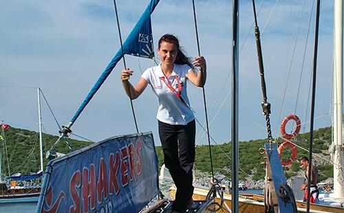 Marinar inveterat pe o navă