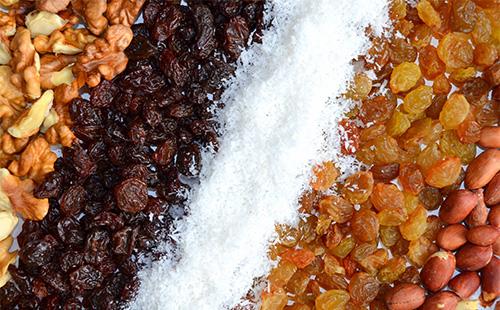 Diferentes frutos secos