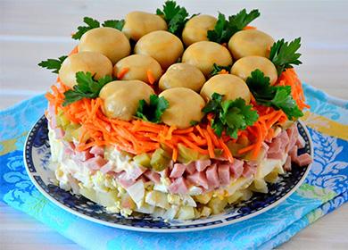 Reteta clasica de salata Lesnaya Polyana: puf festiv si rapid de zi cu zi