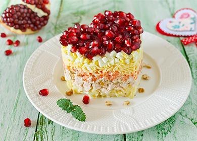 Salată în formă de inimă