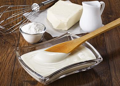 Sosul de lapte și se întinde